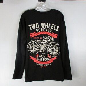 Shein Men's Motorcycle Long Sleeve T-Shirt Size Small